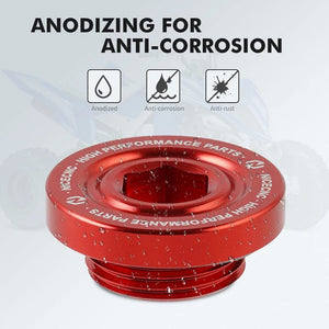 Planet Gates NICECNC Oil Filler Cap For Yamaha Raptor 700 700R 2006-2024 Engine Oil Drain Plug Sump Nut Wolverine X4 YZF R1 ATV Accessories