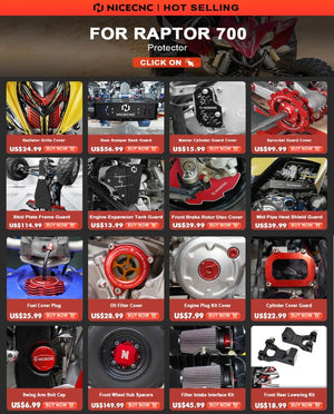 Planet Gates NICECNC Oil Filler Cap For Yamaha Raptor 700 700R 2006-2024 Engine Oil Drain Plug Sump Nut Wolverine X4 YZF R1 ATV Accessories