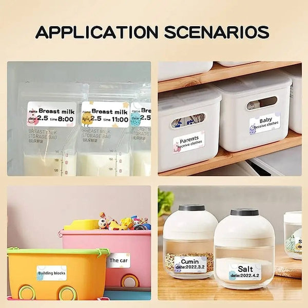 Planet Gates Niimbot B21/B1/B3S Thermal Label Sticker Paper Printable White 20-50mm Width Clothing Tag Commodity Price Food Self-Adhesive