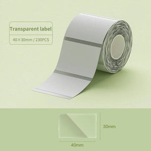 Planet Gates Niimbot B21/B1/B3S Thermal Label Sticker Paper Printable White 20-50mm Width Clothing Tag Commodity Price Food Self-Adhesive