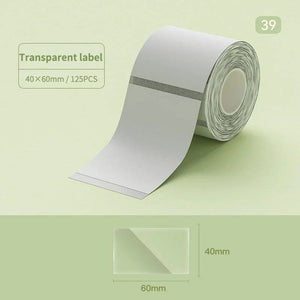 Planet Gates Niimbot B21/B1/B3S Thermal Label Sticker Paper Printable White 20-50mm Width Clothing Tag Commodity Price Food Self-Adhesive