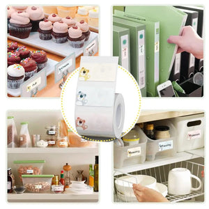 Planet Gates Niimbot B21/B1/B3S Thermal Label Sticker Paper Printable White 20-50mm Width Clothing Tag Commodity Price Food Self-Adhesive