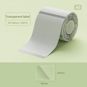 Planet Gates Niimbot B21/B1/B3S Thermal Label Sticker Paper Printable White 20-50mm Width Clothing Tag Commodity Price Food Self-Adhesive
