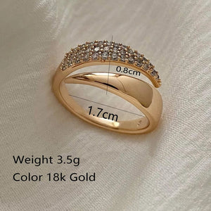 Planet Gates NJZ-16 2024 Nwe Stainless Steel 18 K Gold Plated Sun Rings for Women Natural Stone Inlaid in Hollow Metal Texture Ring Trendy Jewelry