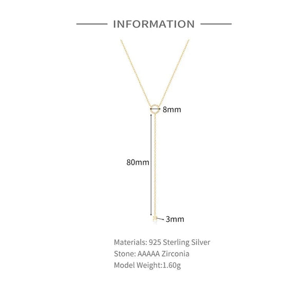 Planet Gates NK188 Silver S925 Sterling Silver Double-Deck Circle Zircon Pendant Long O-Chain Choker Necklace 2024 Spring Women Wedding Fine Jewelry