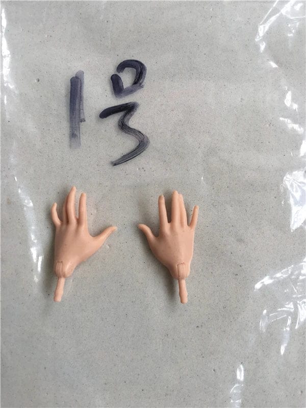 Planet Gates NO.1 New Original Replacement Doll Hands Monstering High Doll Toy Parts Black Gray Yellow Blue Fishman Doll Hands DIY Toy Accessories