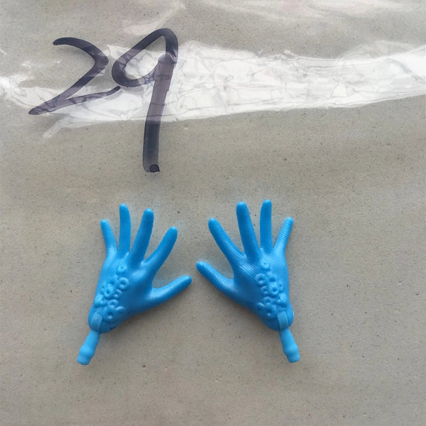 Planet Gates NO.29 New Original Replacement Doll Hands Monstering High Doll Toy Parts Black Gray Yellow Blue Fishman Doll Hands DIY Toy Accessories