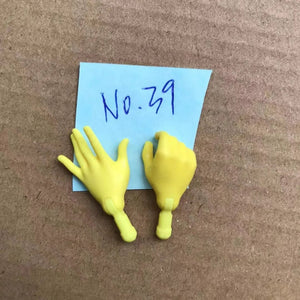 Planet Gates NO.39 New Original Replacement Doll Hands Monstering High Doll Toy Parts Black Gray Yellow Blue Fishman Doll Hands DIY Toy Accessories