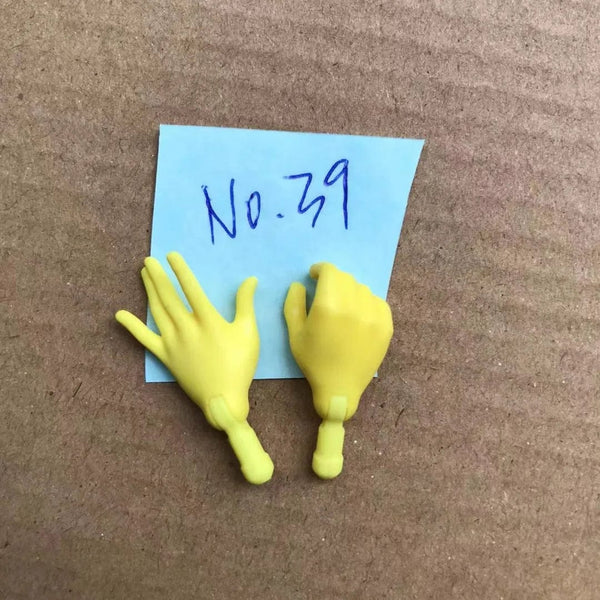 Planet Gates NO.39 New Original Replacement Doll Hands Monstering High Doll Toy Parts Black Gray Yellow Blue Fishman Doll Hands DIY Toy Accessories