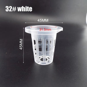 Planet Gates NO.45 black 55mm 50pcs Hydroponic Soilless Mesh Net basket Plant veg Grow Nursery Cup Pot Sponge tray Aeroponic Veg Planter Clone Colonization q1
