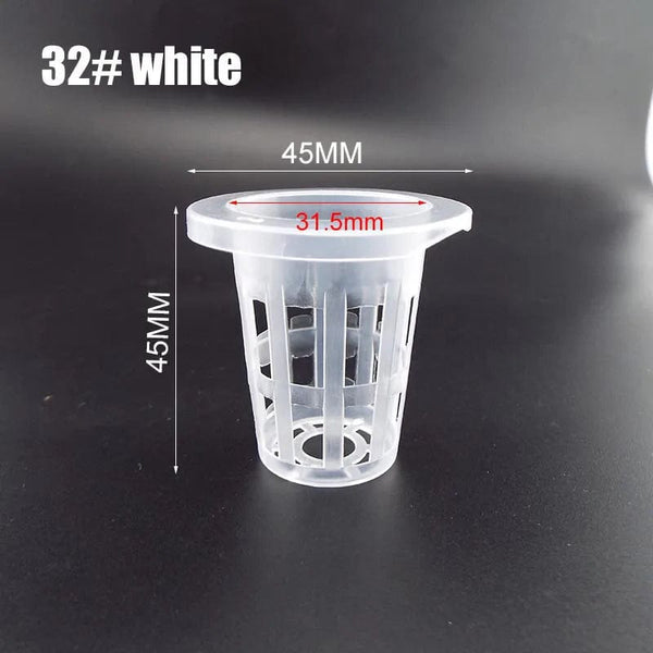 Planet Gates NO.45 black 55mm 50pcs Hydroponic Soilless Mesh Net basket Plant veg Grow Nursery Cup Pot Sponge tray Aeroponic Veg Planter Clone Colonization q1