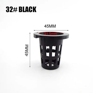 Planet Gates NO.45 black 55mm 50pcs Hydroponic Soilless Mesh Net basket Plant veg Grow Nursery Cup Pot Sponge tray Aeroponic Veg Planter Clone Colonization q1