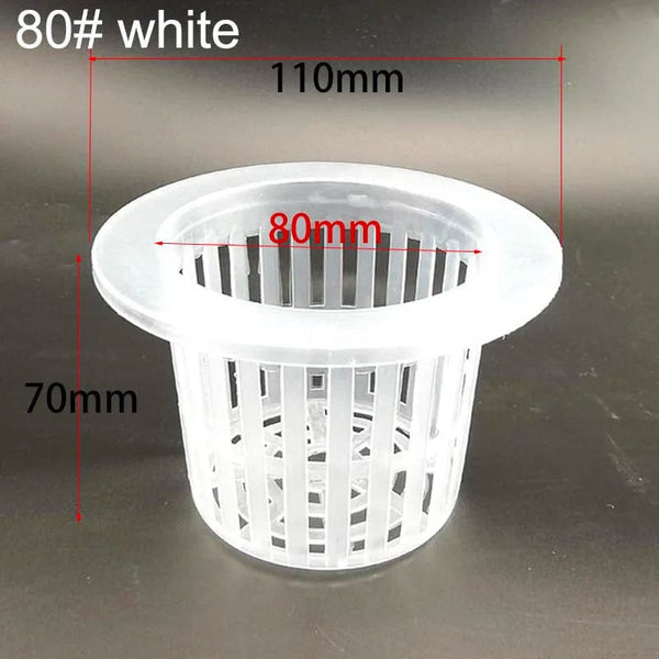 Planet Gates NO.45 black 55mm 50pcs Hydroponic Soilless Mesh Net basket Plant veg Grow Nursery Cup Pot Sponge tray Aeroponic Veg Planter Clone Colonization q1