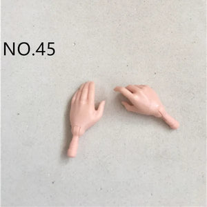 Planet Gates NO.45 New Original Replacement Doll Hands Monstering High Doll Toy Parts Black Gray Yellow Blue Fishman Doll Hands DIY Toy Accessories