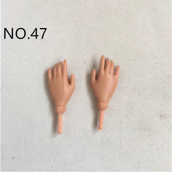 Planet Gates NO.47 New Original Replacement Doll Hands Monstering High Doll Toy Parts Black Gray Yellow Blue Fishman Doll Hands DIY Toy Accessories