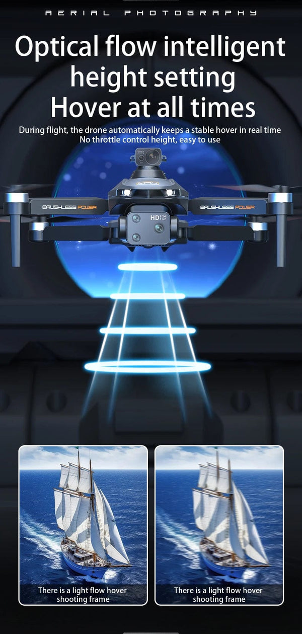 Planet Gates No Avoidance-1B-4K 2024 New A22 RC Drone 8K Professional Dual Camera Aerial 360° Quadcopter RC Obstacle Avoidance Optical Flow Aerial 4K Drone