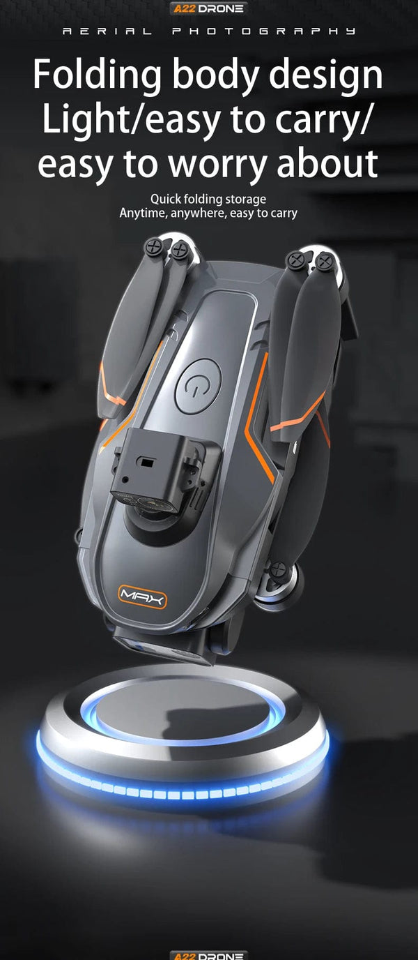 Planet Gates No Avoidance-1B-4K 2024 New A22 RC Drone 8K Professional Dual Camera Aerial 360° Quadcopter RC Obstacle Avoidance Optical Flow Aerial 4K Drone