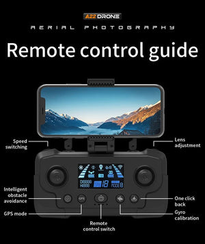 Planet Gates No Avoidance-1B-4K 2024 New A22 RC Drone 8K Professional Dual Camera Aerial 360° Quadcopter RC Obstacle Avoidance Optical Flow Aerial 4K Drone