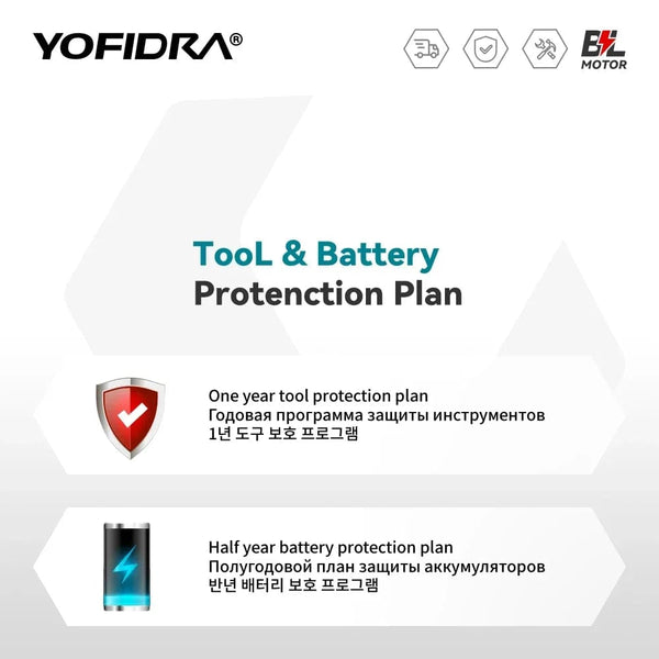 Planet Gates NO Battery / GERMANY YOFIDRA 8 Inch Brushless Electric Chainsaw Cordless Rechargeable Garden Woodworking Cutting Power Tools For Makita 18V Battery