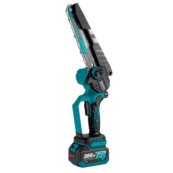 Planet Gates NO Battery / GERMANY YOFIDRA 8 Inch Brushless Electric Chainsaw Cordless Rechargeable Garden Woodworking Cutting Power Tools For Makita 18V Battery
