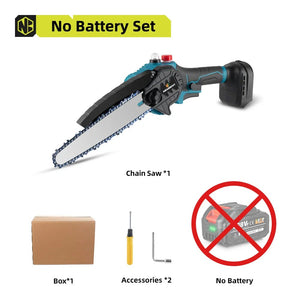 Planet Gates No Battery / United States NEWBENY 8 Inch Brushless Electric Saw With Oiler Cordless Woodworking Garden Pruning Saw Power Tools For Makita 18V Battery