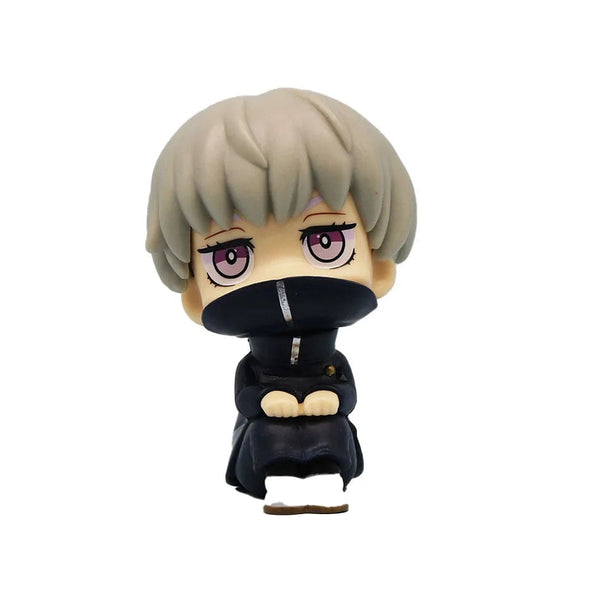 Planet Gates No box 1 New 5Pcs/set Jujutsu Kaisen Cute Yuji Itadori Gojo Satoru Q Ver. PVC Action Figures Anime Figure Model Toys Collection Doll Gift