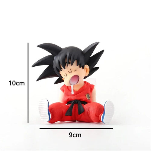 Planet Gates no box 10cm Dragon Ball Anime Figure Son Goku Super Saiyan Q Version Model Figurine PVC Statue Collection Toys Children Christmas Gifts