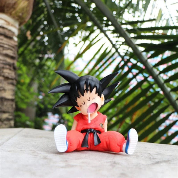 Planet Gates no box 10cm Dragon Ball Anime Figure Son Goku Super Saiyan Q Version Model Figurine PVC Statue Collection Toys Children Christmas Gifts