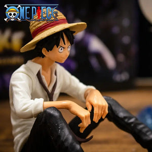 Planet Gates no box 12cm One Piece Anime Figure Luffy Sitting Position Action Figure PVC Model Collection Statue Figurine Doll Toy For Birthday Gift