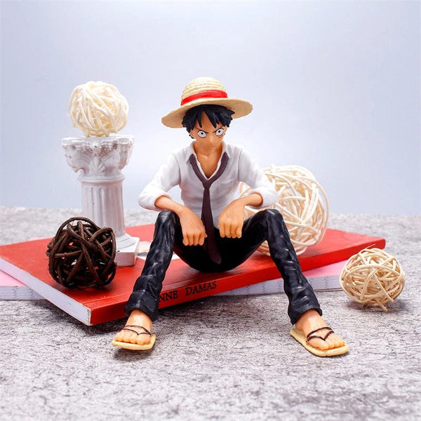 Planet Gates no box 12cm One Piece Anime Figure Luffy Sitting Position Action Figure PVC Model Collection Statue Figurine Doll Toy For Birthday Gift