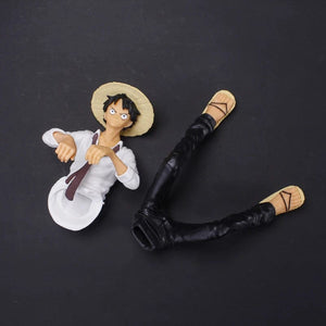 Planet Gates no box 12cm One Piece Anime Figure Luffy Sitting Position Action Figure PVC Model Collection Statue Figurine Doll Toy For Birthday Gift