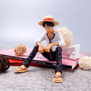 Planet Gates no box 12cm One Piece Anime Figure Luffy Sitting Position Action Figure PVC Model Collection Statue Figurine Doll Toy For Birthday Gift