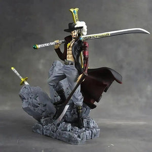 Planet Gates no box 17CM ONE PIECE Anime Figures Dracule Mihawk Top Decisive Battle Action Figure PVC Model Toys Collection Ornaments Doll Fans Gift