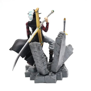 Planet Gates no box 17CM ONE PIECE Anime Figures Dracule Mihawk Top Decisive Battle Action Figure PVC Model Toys Collection Ornaments Doll Fans Gift