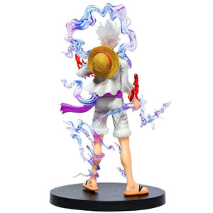 Planet Gates No box 21CM Anime One Piece Luffy GEAR 5 Figurine Nika Sun God Action Figures Collectible Model Doll Toys Children Gift