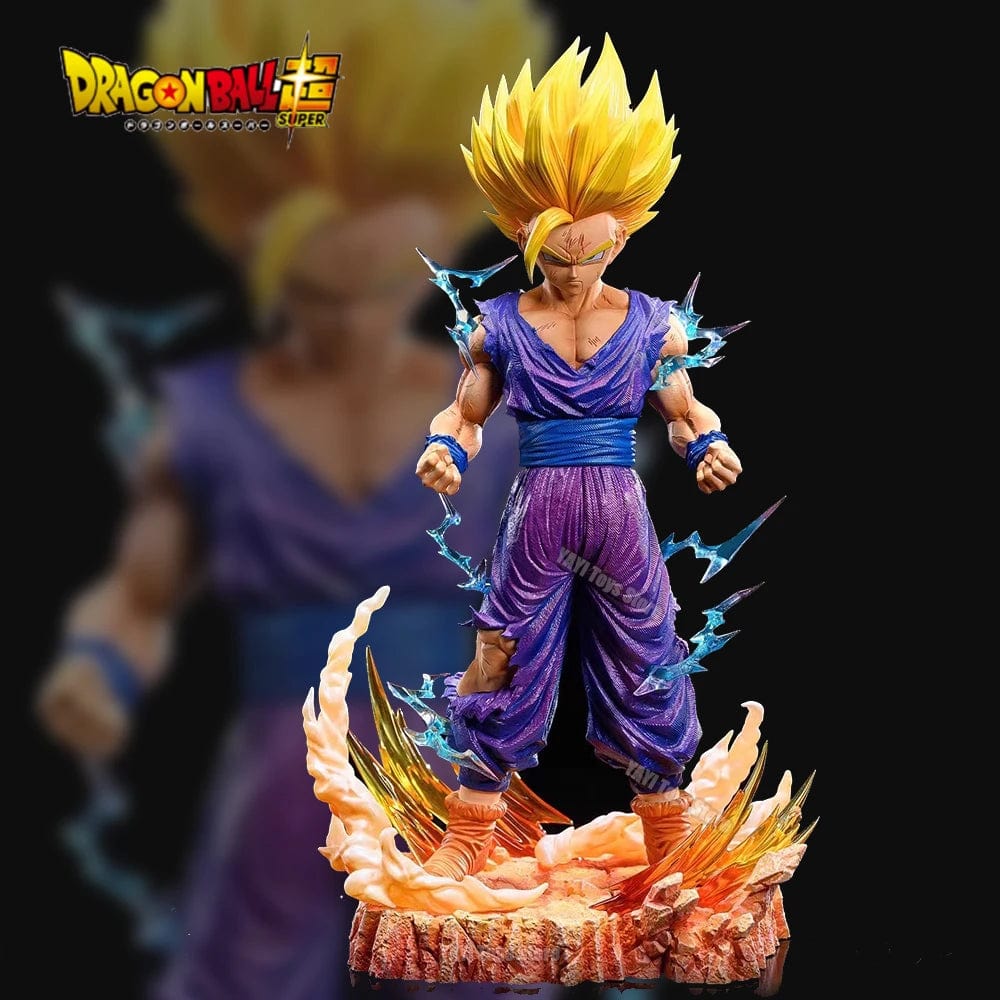 Planet Gates No box 25cm Dragon Ball Z Anime Figure Son Gohan Action Figurine Super Saiyan 2 Cell Game Children Toys Son Goku  Gift