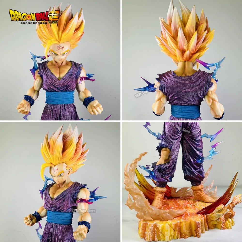 Planet Gates No box 25cm Dragon Ball Z Anime Figure Son Gohan Action Figurine Super Saiyan 2 Cell Game Children Toys Son Goku  Gift