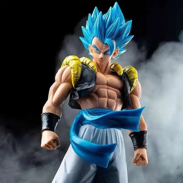 Planet Gates no box 31CM Anime Dragon Ball Z Super Saiyan Blue Gogeta PVC Action Figure Model Toys Desktop Decoraction Children Birthday Gift