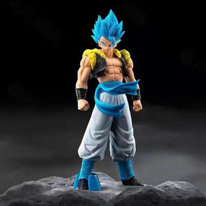 Planet Gates no box 31CM Anime Dragon Ball Z Super Saiyan Blue Gogeta PVC Action Figure Model Toys Desktop Decoraction Children Birthday Gift