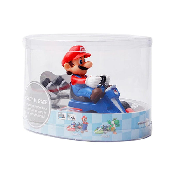 Planet Gates No box 6 Super Mario Pull Back Car Green Yoshi Donkey Kong Bowser Luigi Toad Princess Peach Action Figure Toys Anime Game Doll Kid Gifts