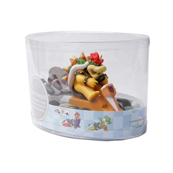 Planet Gates No box 6 Super Mario Pull Back Car Green Yoshi Donkey Kong Bowser Luigi Toad Princess Peach Action Figure Toys Anime Game Doll Kid Gifts