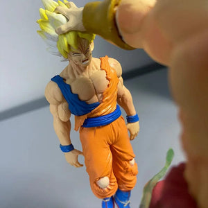 Planet Gates No box Anime Dragon Ball broly Vs Son Goku Figurine 20cm Gk Pvc Action Figures Statue Collection Model Toy Gifts