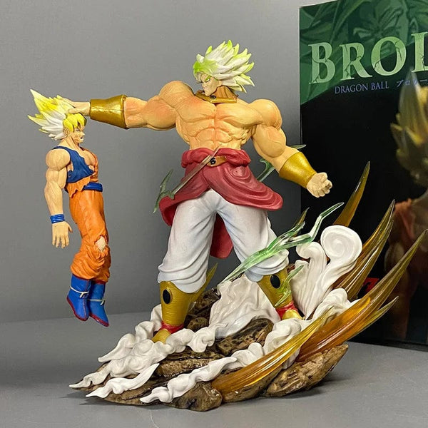 Planet Gates No box Anime Dragon Ball broly Vs Son Goku Figurine 20cm Gk Pvc Action Figures Statue Collection Model Toy Gifts