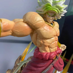 Planet Gates No box Anime Dragon Ball broly Vs Son Goku Figurine 20cm Gk Pvc Action Figures Statue Collection Model Toy Gifts