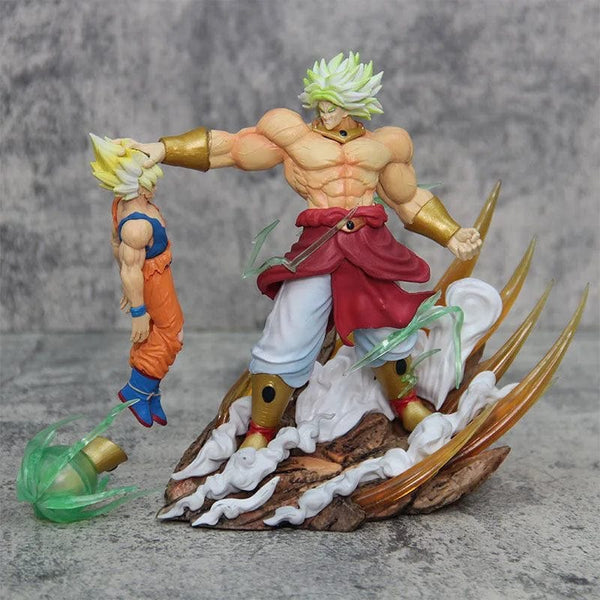 Planet Gates No box Anime Dragon Ball broly Vs Son Goku Figurine 20cm Gk Pvc Action Figures Statue Collection Model Toy Gifts