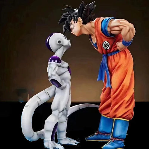 Planet Gates no box Anime Dragon Ball Z  Frieza Vs Son Goku Figurine 24CM GK Pvc Action Figures Statue Collection Model Toy Gifts