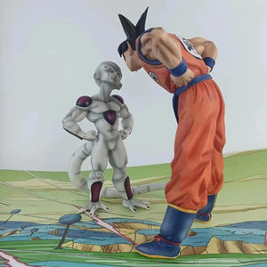 Planet Gates no box Anime Dragon Ball Z  Frieza Vs Son Goku Figurine 24CM GK Pvc Action Figures Statue Collection Model Toy Gifts
