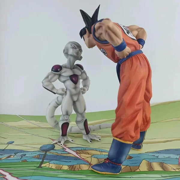 Planet Gates no box Anime Dragon Ball Z  Frieza Vs Son Goku Figurine 24CM GK Pvc Action Figures Statue Collection Model Toy Gifts