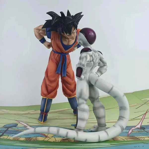 Planet Gates no box Anime Dragon Ball Z  Frieza Vs Son Goku Figurine 24CM GK Pvc Action Figures Statue Collection Model Toy Gifts