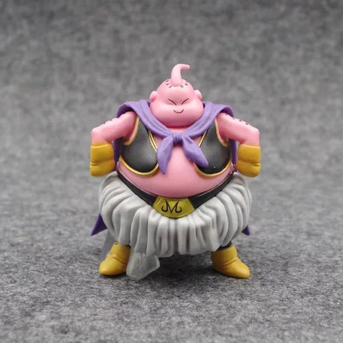 Planet Gates no box Bandai 8cm Anime Dragon Ball Goku Buu Figure Fat Super Buu Figurine PVC Action Figures Statue Model Doll Collection Toy Gift Kid